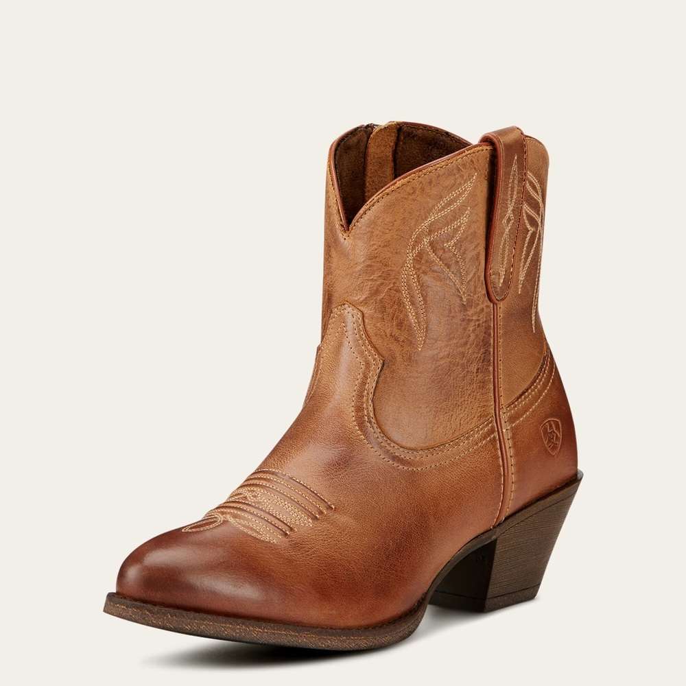 Ariat Darlin Leather Side Zip Ankle Booties Women's Sz US 7.5B